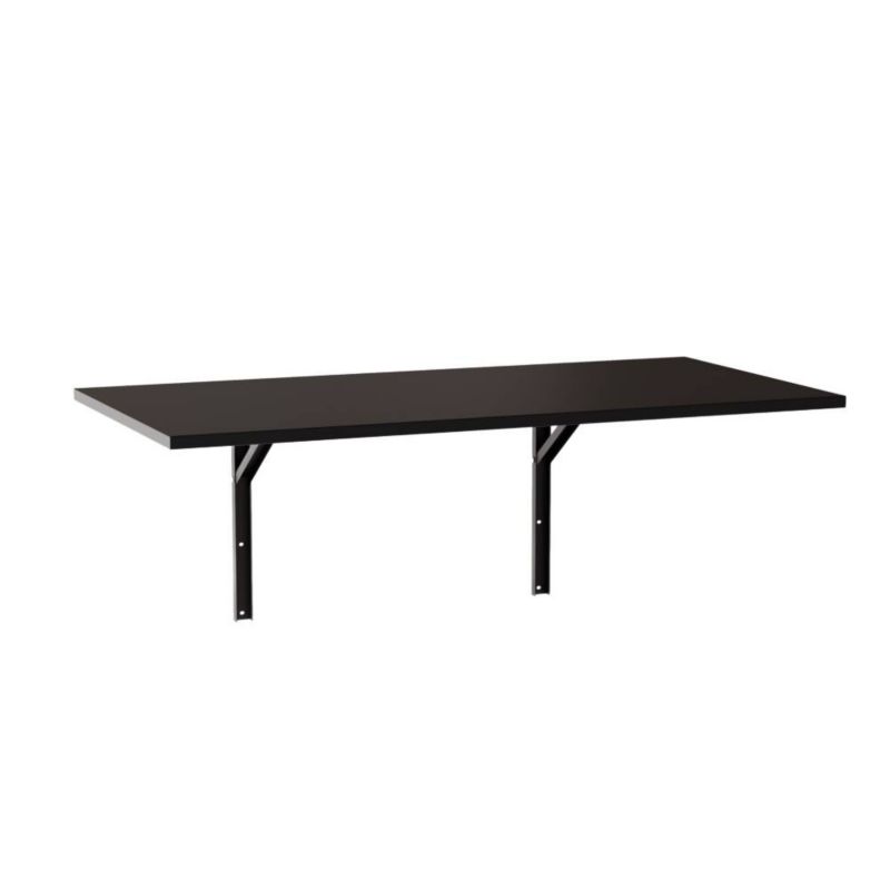 Stół ścienny KOLM prostokątny 138 x 68 cm FLAP Czarny 1szt.