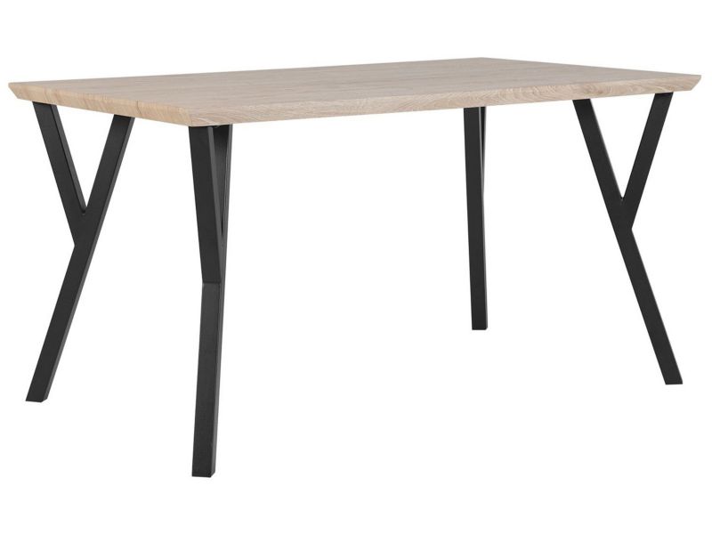 Stół do jadalni Bravo 80 cm 140 cm Imitacja drewna Jasne drewno 1 szt.