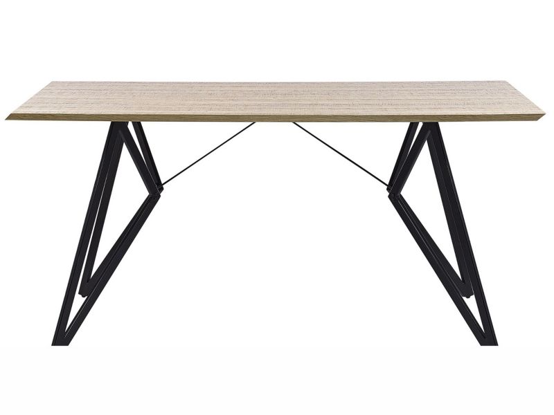 Stół do jadalni Buscot 90 cm 160 cm Jasne drewno 1 szt.