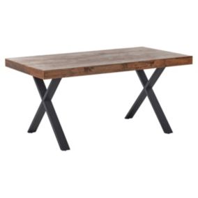 Stół do jadalni Clifton Ciemnobrązowy 160 cm 90 cm 1 szt.