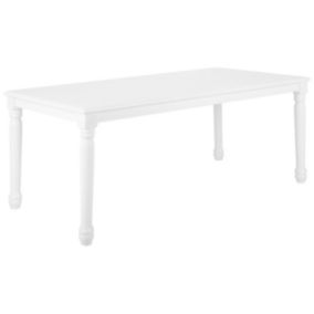 Stół do jadalni dla 8 osób Cary 90 cm 180 cm Biały 1 szt.