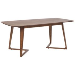 Stół do jadalni Huxter 90 cm 180 cm Imitacja drewna Ciemne drewno 1 szt.