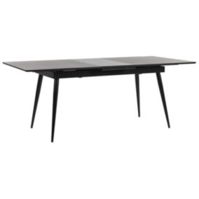 Stół do jadalni Maldon 90 cm 160/200 cm Czarny 1 szt.