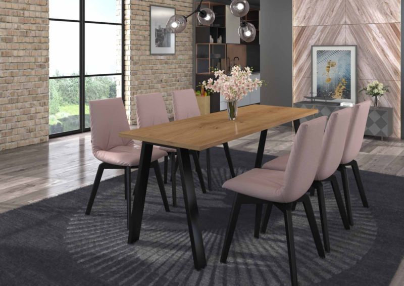 Stół do jadalni metalowe nogi Bonni Kleo 185x67 Dąb Artisan 1 szt.