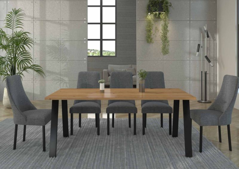 Stół do jadalni metalowe nogi Bonni Kleo 185x90 Dąb Artisan 1 szt.