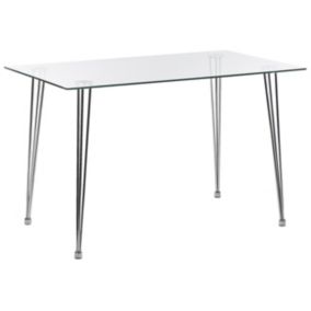 Stół do jadalni Winston 70 cm 120 cm Srebrny 1 szt.
