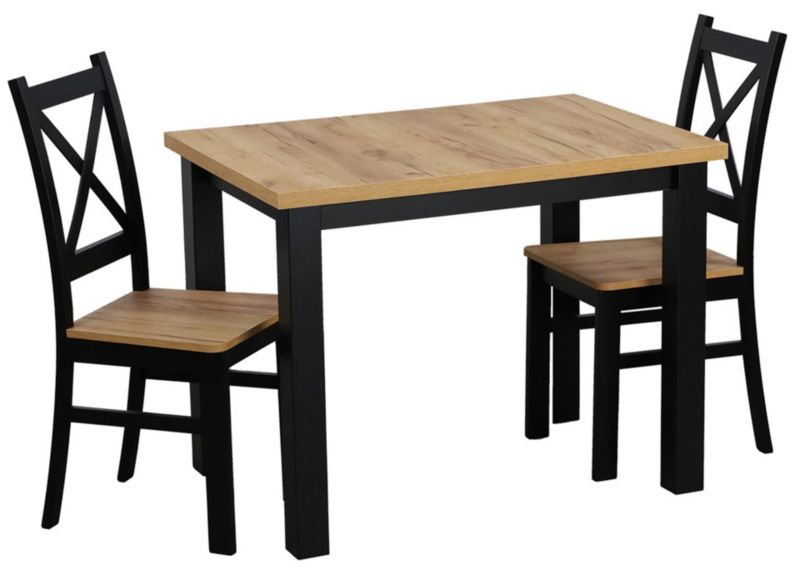Stół do kuchni jadalni salonu Bonni Lap 100x70 Czarny/Dąb Craft 1 szt.