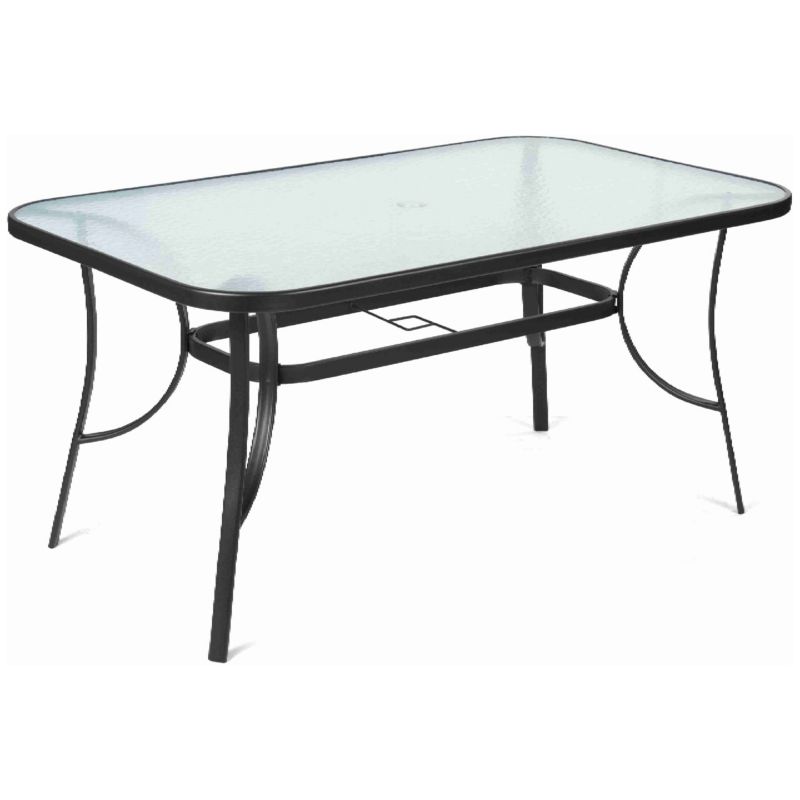 Stół Fieldmann FDZN 5020 Ogrodowy Jasny Blat Szkło Hartowane 150X90cm 1szt