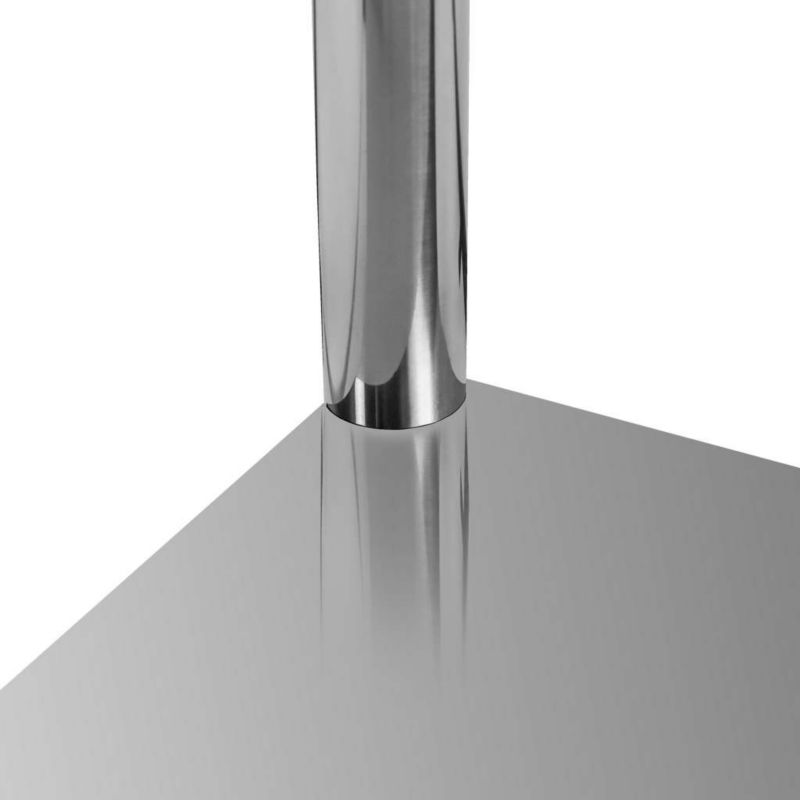 Stół gastronomiczny ze stali nierdzewnej Mega-M X Standard kuchenny centralny z półką na kółkach 80x60x85 cm 1szt.