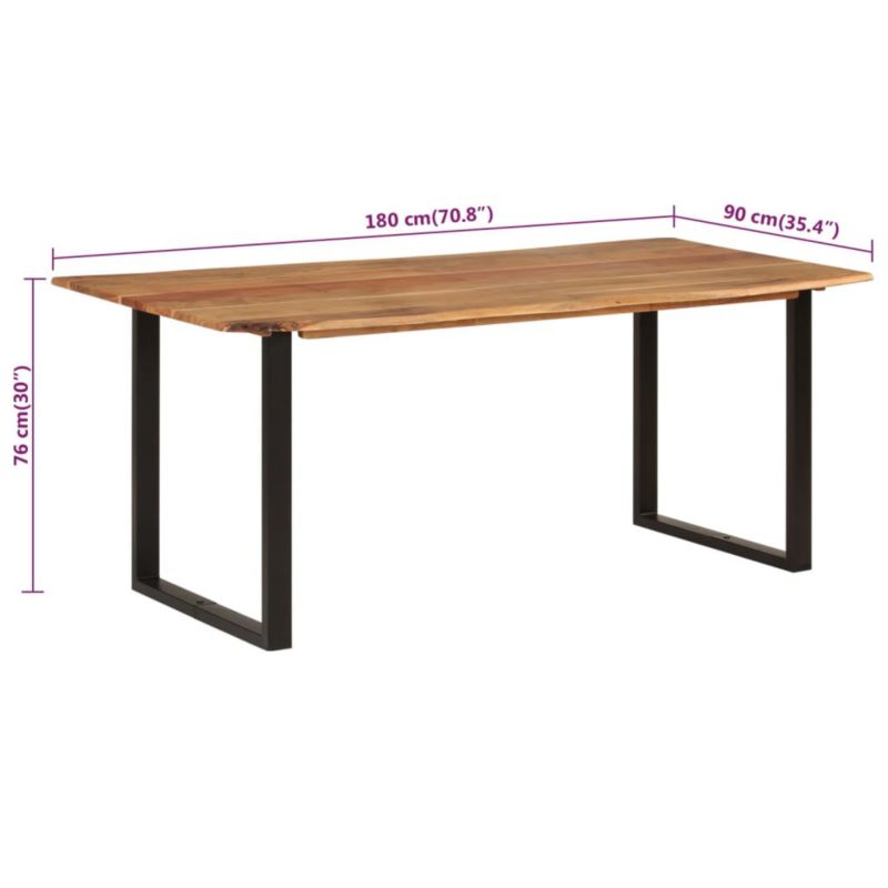 Vidaxl jídelní stůl 180 x 90 x 76 cm 2 ks.