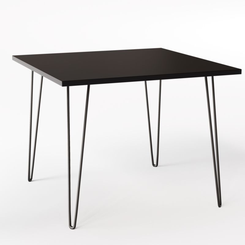 Stół KOLM kwadratowy 90 x 90 cm HAIRPIN Czarny 1szt.