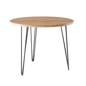 Stół KOLM okrągły fi 90 cm MIKA Dąb Craft 1szt.