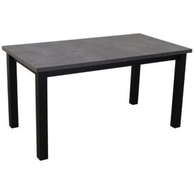 Stół kuchenny rozkładany Bonni Lap 150/190x80 Czarny/Beton 1 szt.