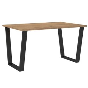 Stół loftowy do salonu Bonni Cezar 138x67 Dąb Lancelot 1 szt.