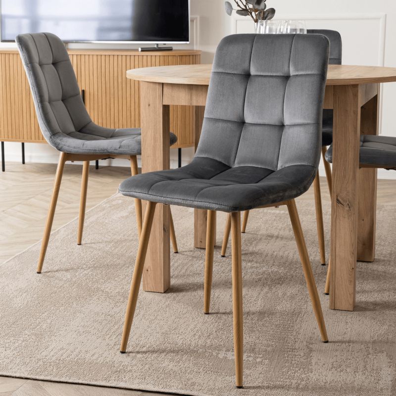 Stół Mebel Elite Z Krzesłami Zestaw Rozkładany 102-142 Komplet Do Salon Jadalni Kuchni 1 szt