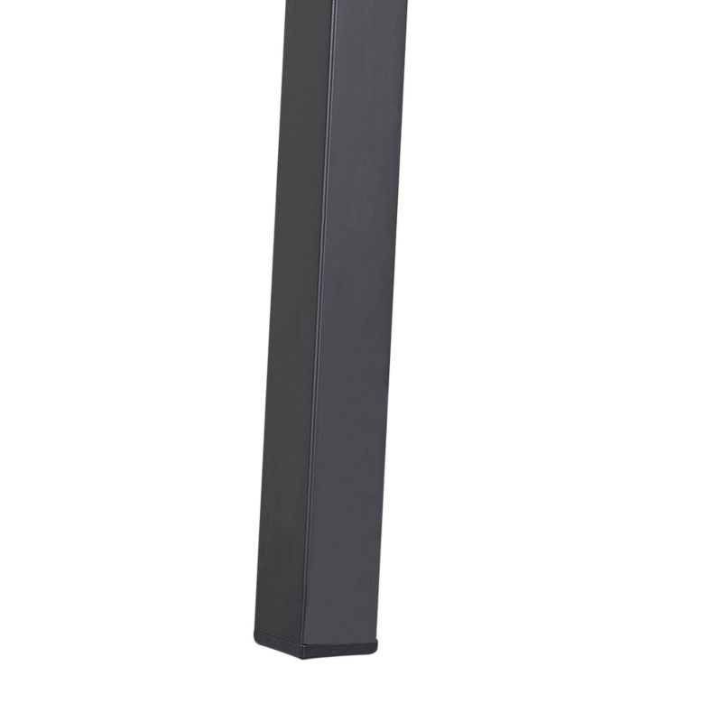 Stół ogrodowy Canetto 150 cm 90 cm Szkło Czarny 1 szt.