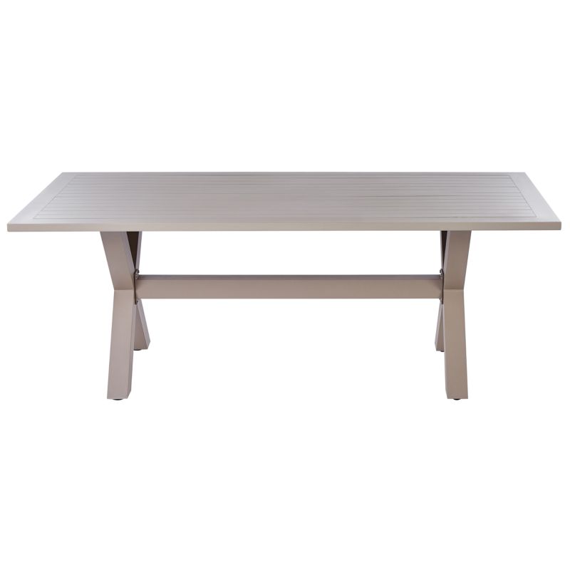 Stół ogrodowy Cascais 200 cm 105 cm Metal Beżowoszary 1 szt.