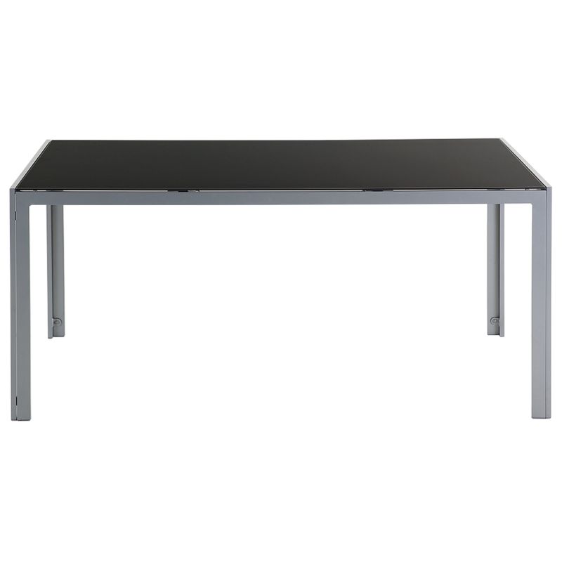 Stół ogrodowy Catania 160 cm 91 cm Szkło Czarny 1 szt.
