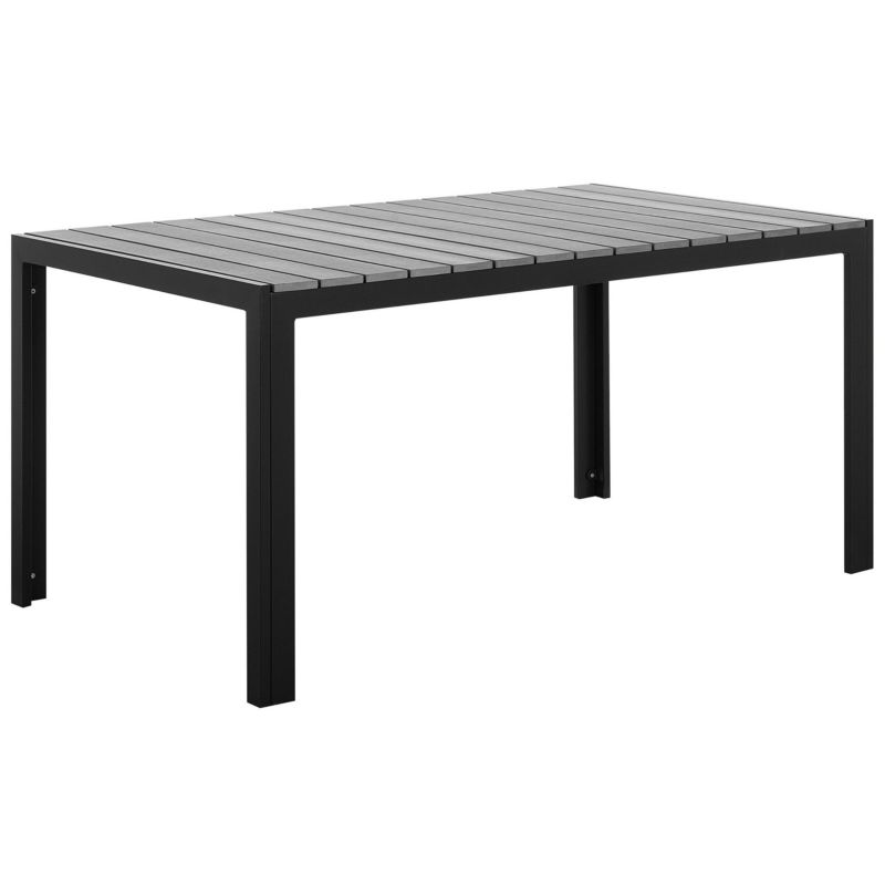 Stół ogrodowy Como 150 cm 90 cm Szary 1 szt.