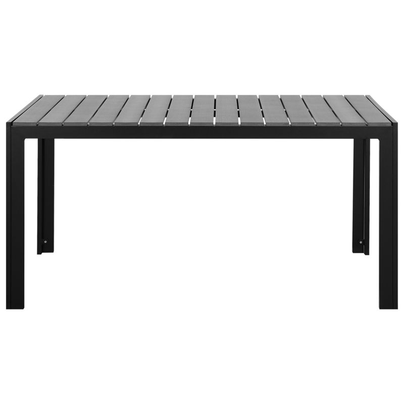 Stół ogrodowy Como 150 cm 90 cm Szary 1 szt.