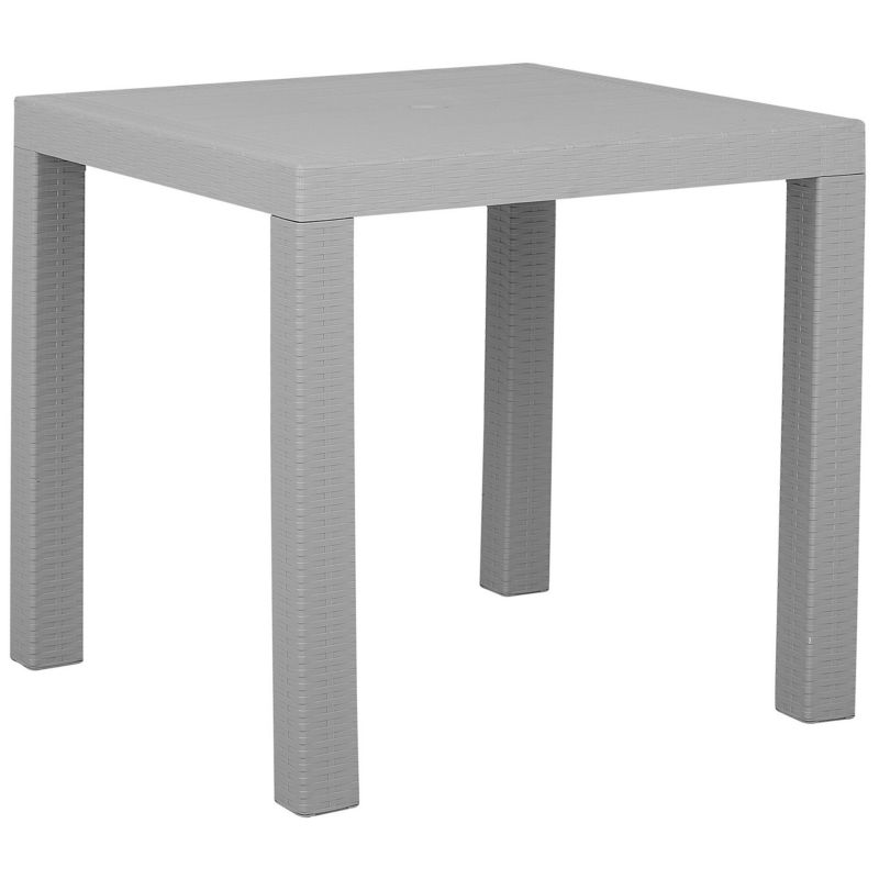 Stół ogrodowy Fossano 80 cm 80 cm Jasnoszary 1 szt.