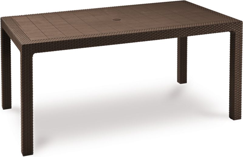 Stół ogrodowy Keter Melody 160,5x94,5x74,5cm dla 6 osób Brązowy 1 szt.