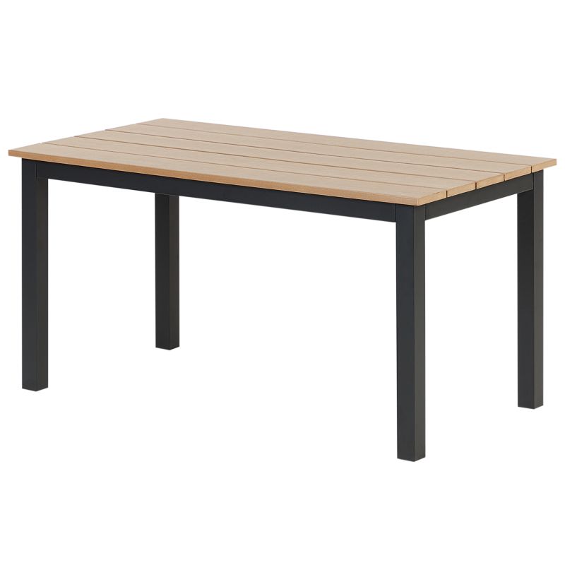 Stół ogrodowy Messina 100 cm 52 cm Czarny 1 szt.
