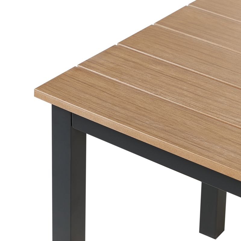 Stół ogrodowy Messina 100 cm 52 cm Czarny 1 szt.