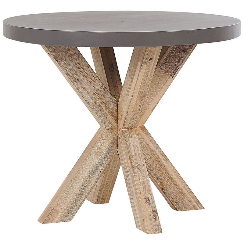 Stół ogrodowy Olbia 90 cm 90 cm Beton Szary 1 szt.