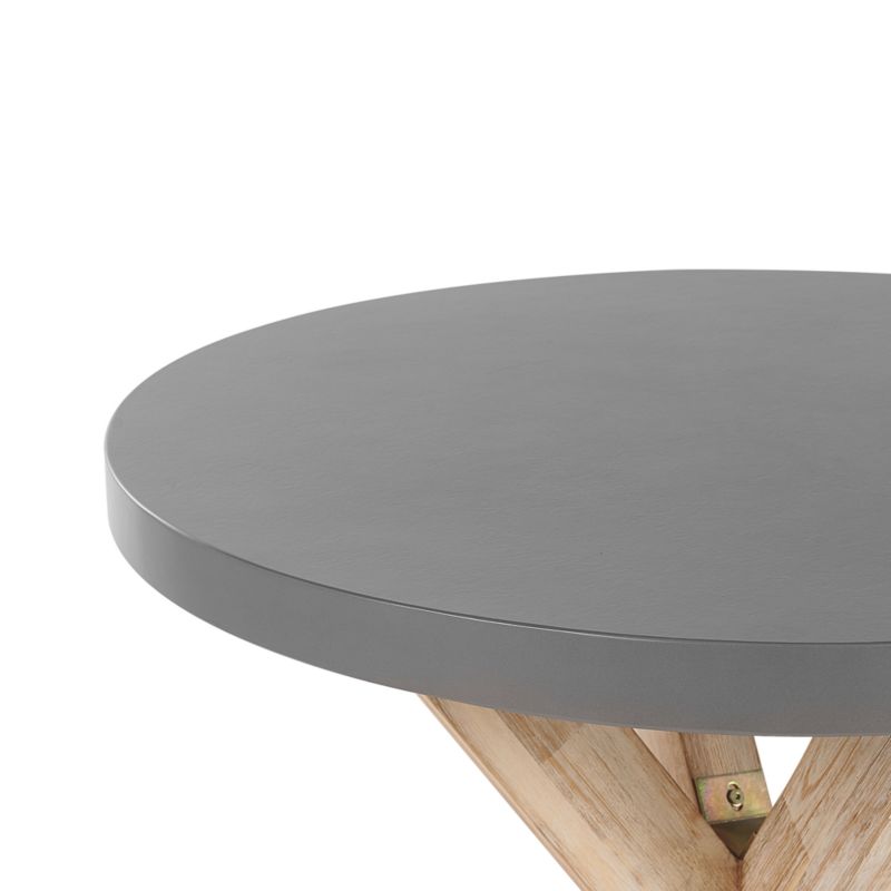 Stół ogrodowy Olbia 90 cm 90 cm Beton Szary 1 szt.