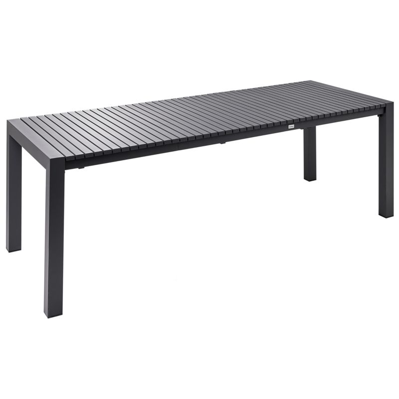 Stół ogrodowy rozkładany Ardesio 160/220 cm 90 cm Metal Ciemnoszary 1 szt.