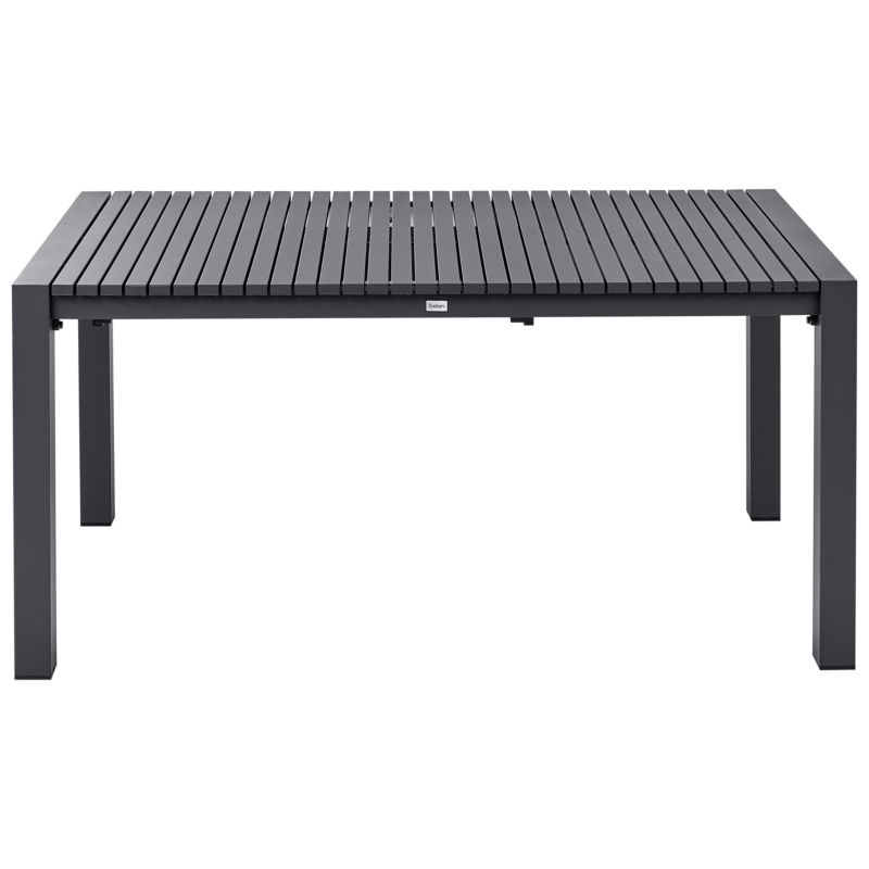 Stół ogrodowy rozkładany Ardesio 160/220 cm 90 cm Metal Ciemnoszary 1 szt.