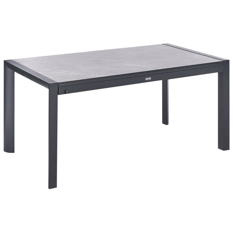 Stół ogrodowy rozkładany Binasco 160/220 cm 90 cm Imitacja kamienia Szary 1 szt.