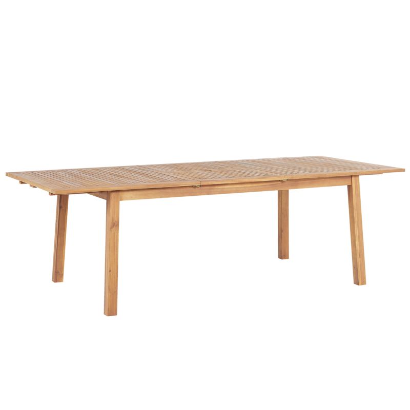 Stół ogrodowy rozkładany Cesana 180/240 cm 100 cm Drewno akacjowe Jasnobrązowy 1 szt.