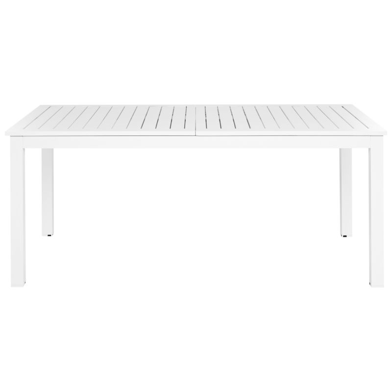 Stół ogrodowy rozkładany Skaloma 180/240 cm 90 cm Metal Biały 1 szt.