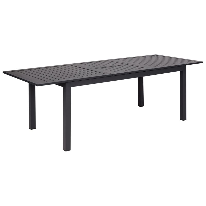 Stół ogrodowy rozkładany Skaloma 180/240 cm 90 cm Metal Ciemnoszary 1 szt.