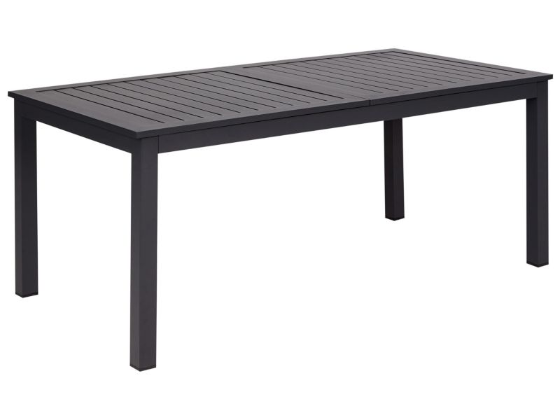 Stół ogrodowy rozkładany Skaloma 180/240 cm 90 cm Metal Ciemnoszary 1 szt.