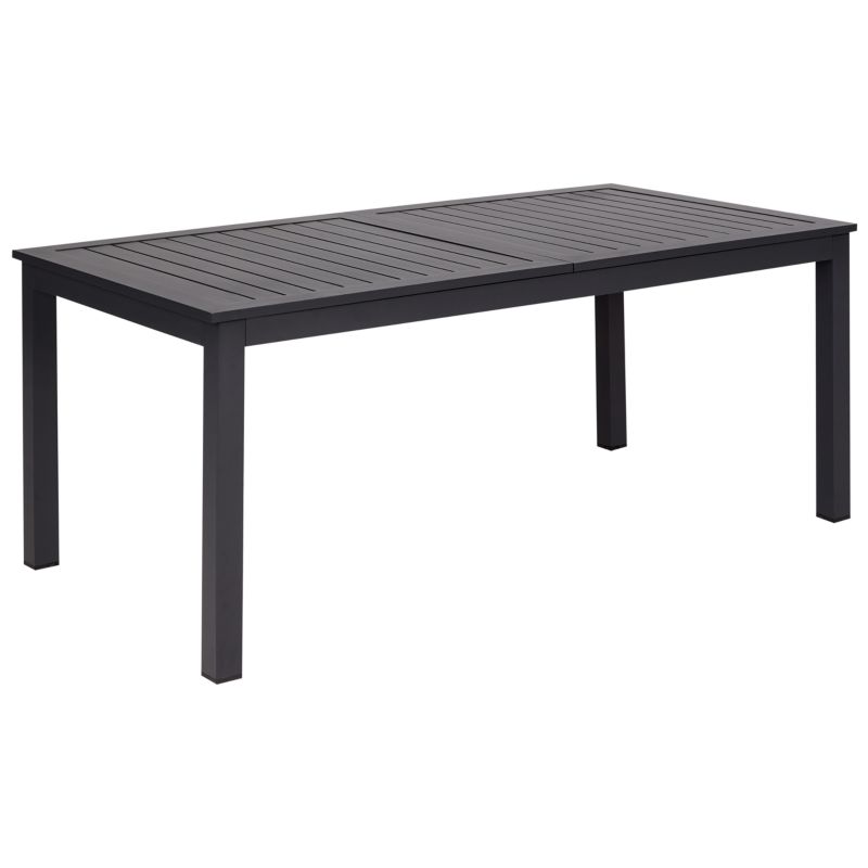 Stół ogrodowy rozkładany Skaloma 180/240 cm 90 cm Metal Ciemnoszary 1 szt.