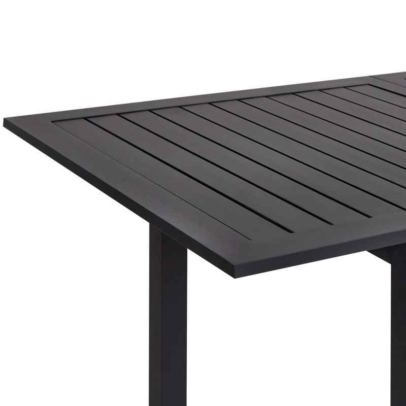 Stół ogrodowy rozkładany Skaloma 180/240 cm 90 cm Metal Ciemnoszary 1 szt.