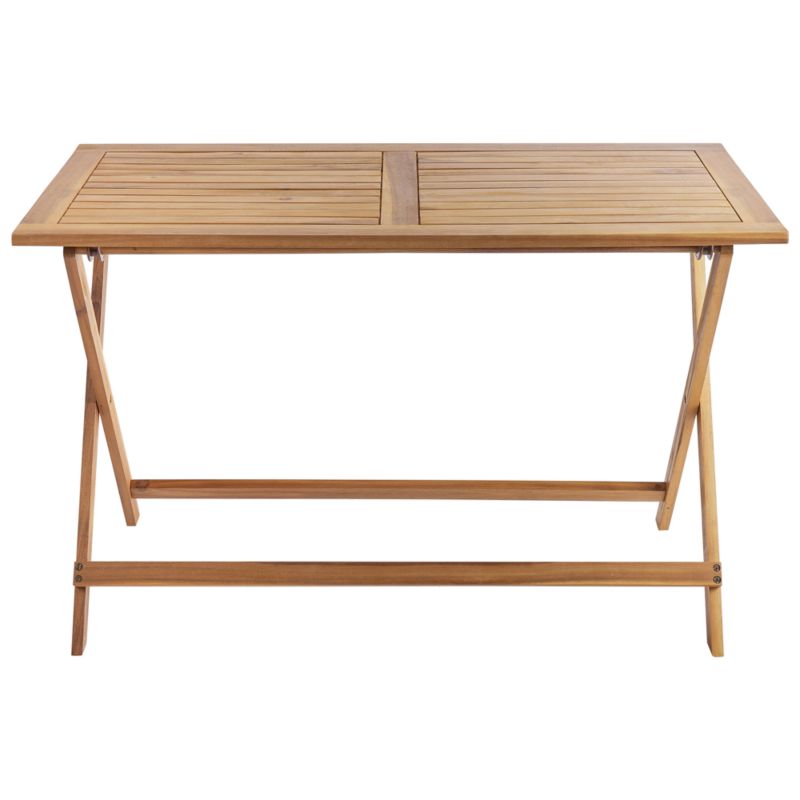 Stół ogrodowy Składane Prossedi 120 cm 60 cm Drewno akacjowe Brązowy 1 szt.