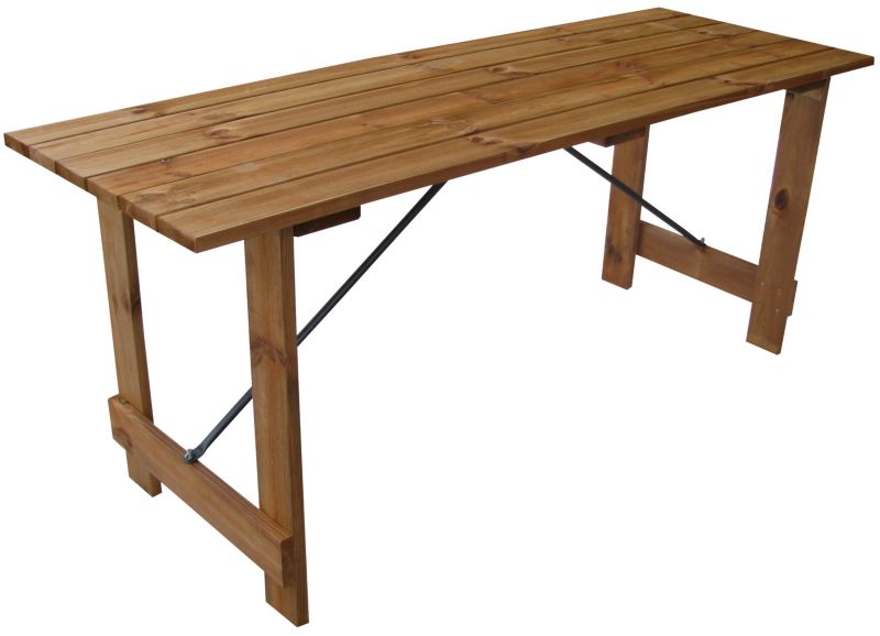 Stół ogrodowy składany COMPLEX 59x170/h70 cm, brązowa impregnacja, 1 szt.