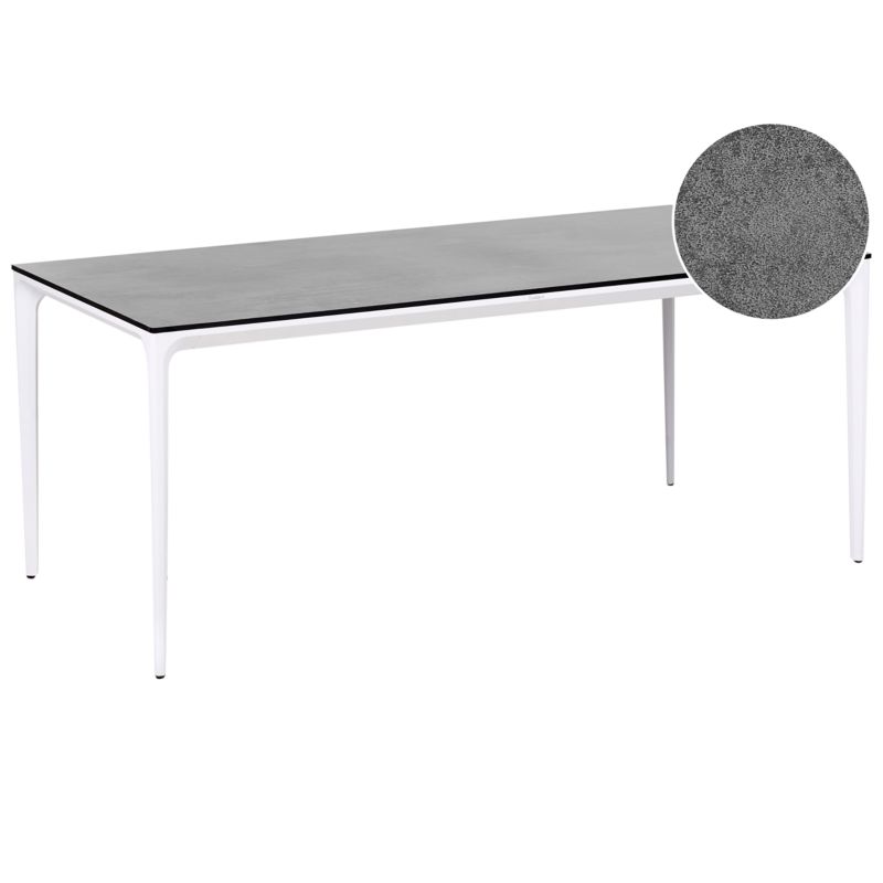 Stół ogrodowy Sovareto 180 cm 90 cm Imitacja kamienia Ciemnoszary 1 szt.