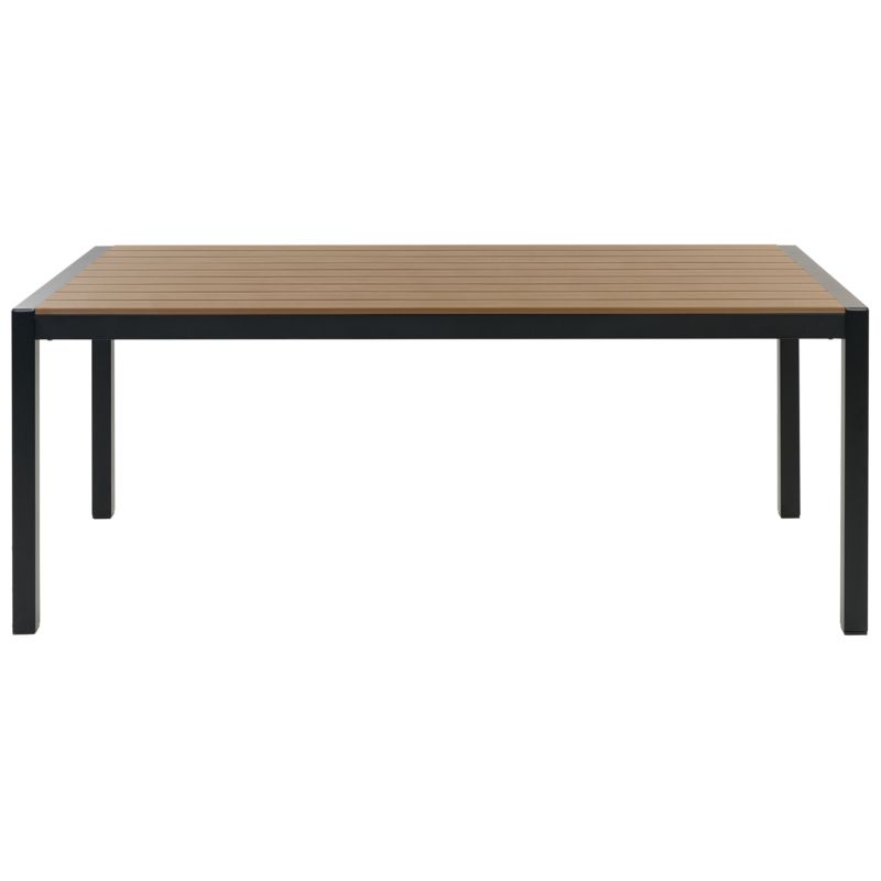 Stół ogrodowy Vernio 180 cm 90 cm Metal Brązowy/ czarny 1 szt.