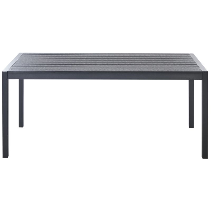 Stół ogrodowy Vernio 180 cm 90 cm Metal Czarny 1 szt.