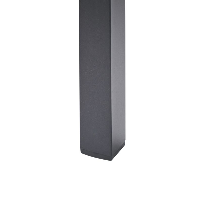 Stół ogrodowy Vernio 180 cm 90 cm Metal Czarny 1 szt.