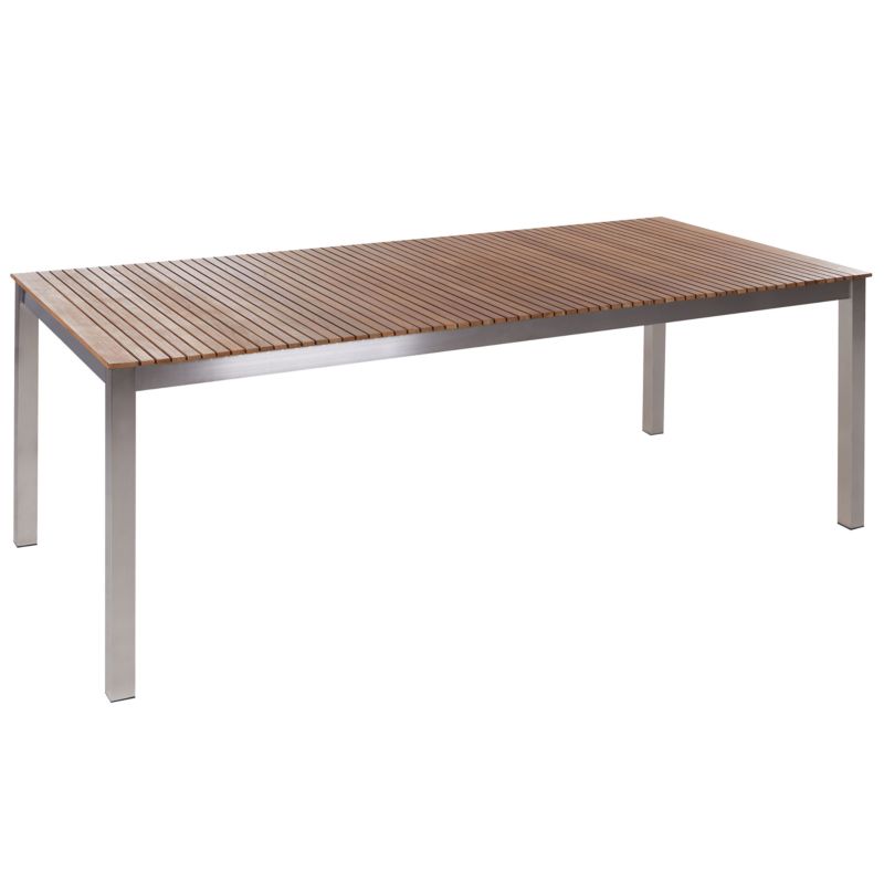 Stół ogrodowy Viareggio 200 cm 90 cm Certyfikowane drewno tekowe Brązowy 1 szt.