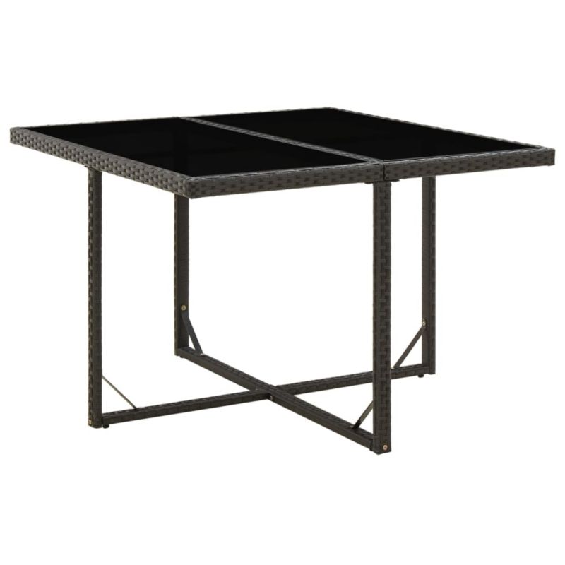 Stół ogrodowy WaszeMeble z technorattanu czarny WM-316764 1 szt.