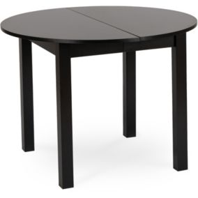 Stół Okrągły Harry 102-142 cm Mebel Elite Rozkładany Czarny 1 szt
