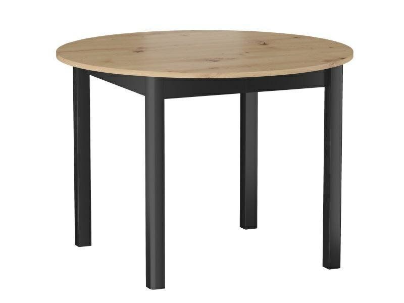 Stół okrągły rozkładany Calvia do jadalni INTESI dąb artisan 102 cm nowoczesny 1 szt.