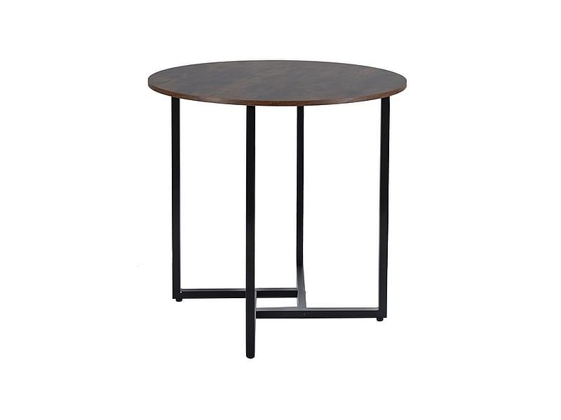 Stół Signal okrągły ALTO II 80x80 brąz rustykalny/czarny 1 szt